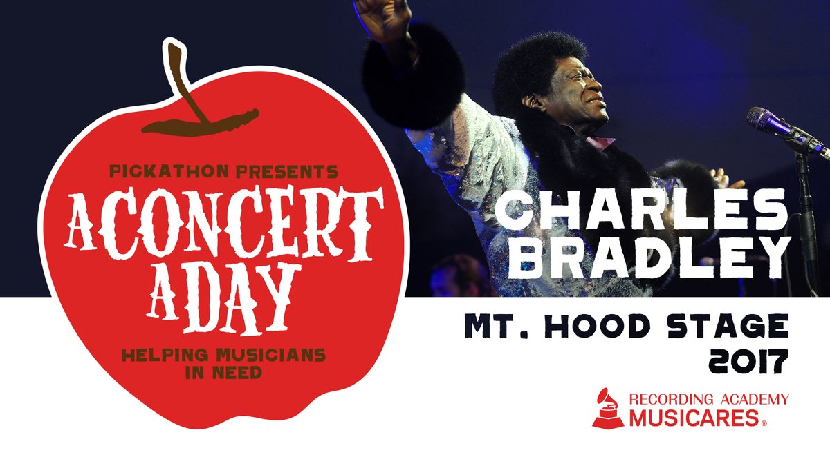 RecordingAcad's tweet photo. WATCH AT 1PM PT: Charles Bradley (@Charles_Bradley), the “screaming eagle of soul,” is the next @pickathon #AConcertADay and the performance we need right now. 🖤

Watch on our Facebook channel: https://t.co/LWRxhWwaIJ 🎵 https://t.co/RdbmTNIi4K