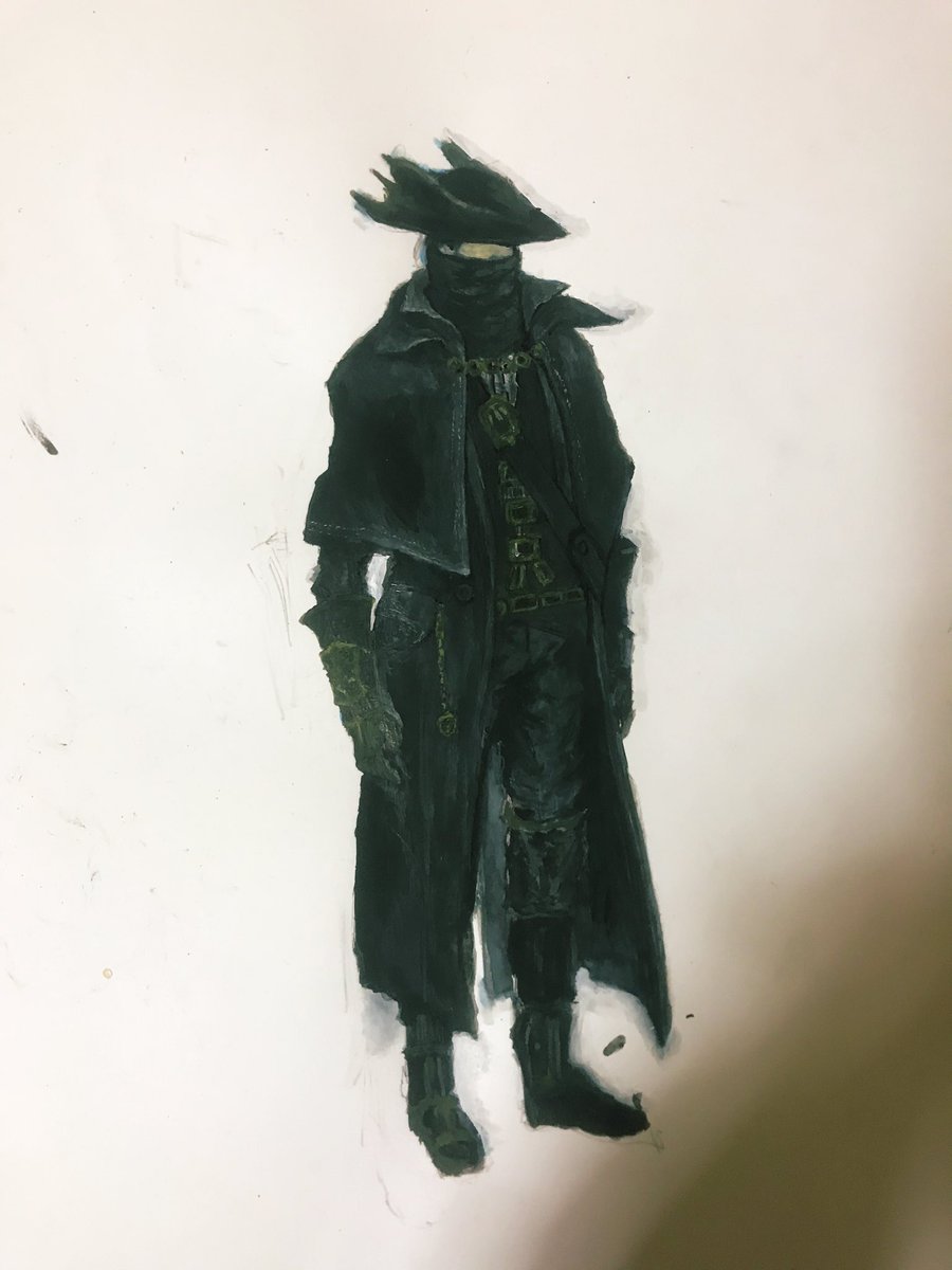 坂本匠太 狩人の狩装束 Bloodborne Game Illust Illustration Drawing イラスト 絵 ブラッドボーン 狩人 Hunter Costume