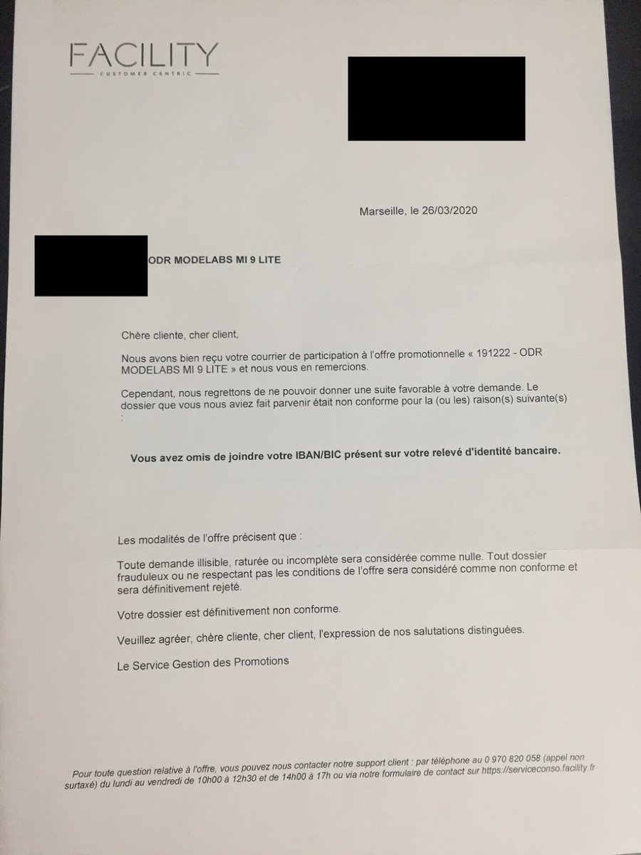 fguenbri's tweet photo. @XiaomiFrance c'est débile de perdre un client pour 30€!!
Mon RIB était bien dans le courrier! Voleurs! https://t.co/N1k8biT5QH