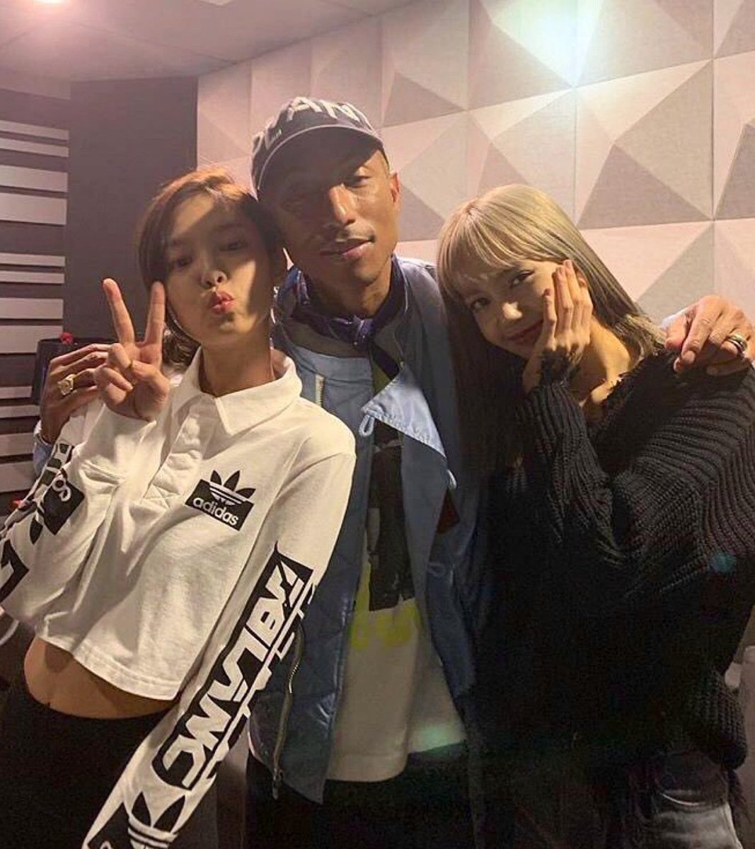 While he was in Korea for his Chanel event, Pharrell Williams spent some time in the studio with Jennie and Lisa. Nothing ever came out of it, just another wasted opportunity for new music.