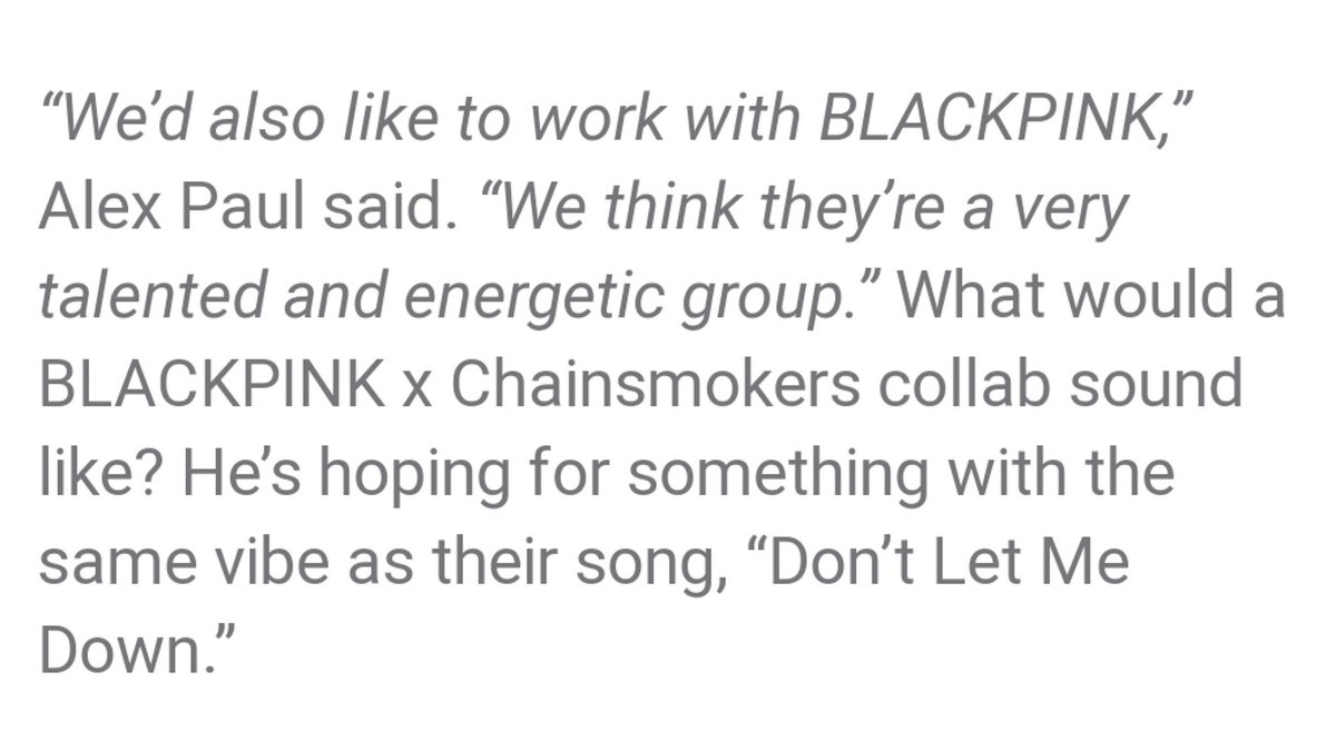 Countless other artists and producers have expressed their love and desire to work with Blackpink but YG chooses to ignore them all and give the girls nothing.