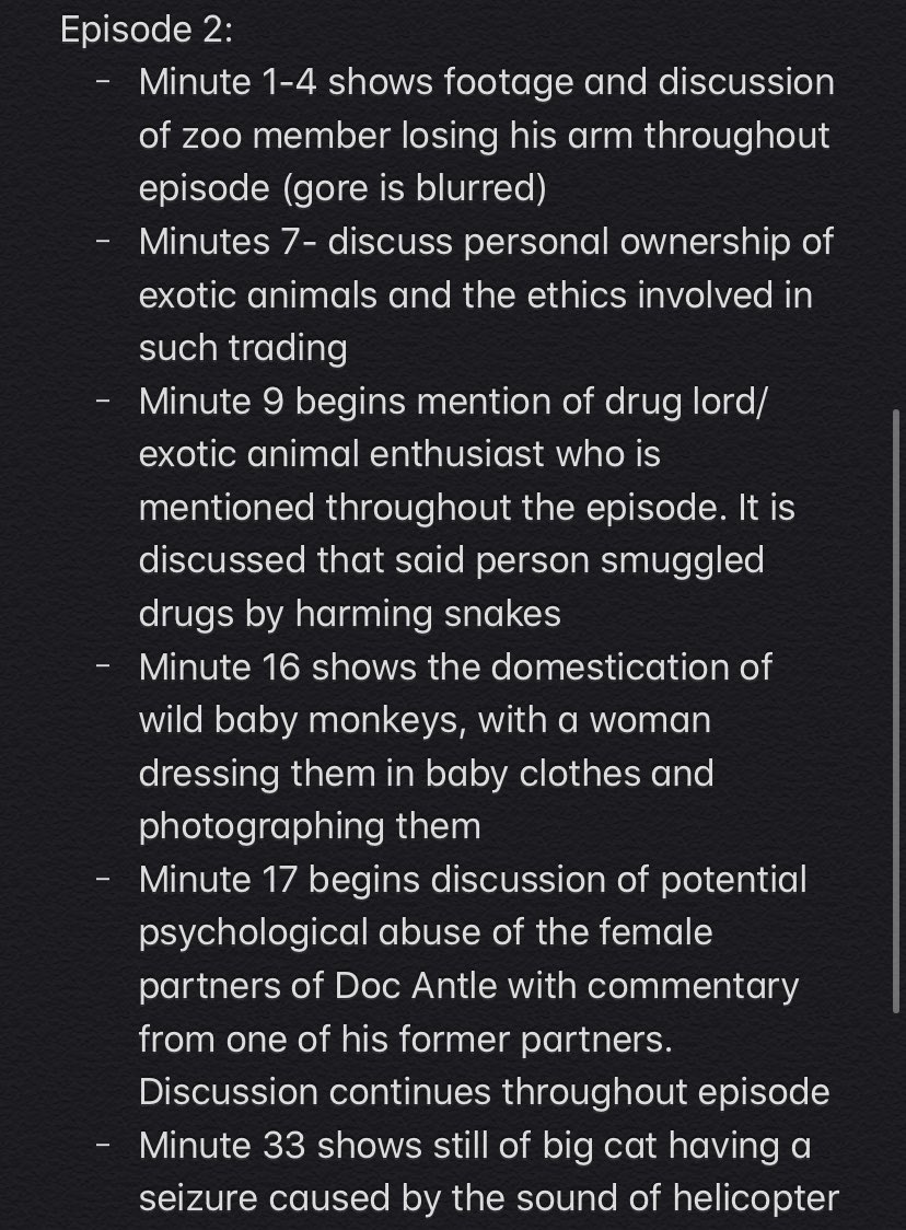 car_monet's tweet photo. !! PLEASE READ !!
Comprehensive list of trigger/content warnings for Tiger King on Netfliex (1/2)
Spoilers included in TWs https://t.co/VgkfyqjtSB