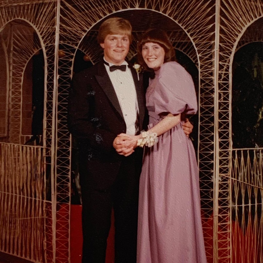 MrsHileGHS's tweet photo. @MyZvilleSchools @GHSPurplePride ZCHS prom 1982 and 1983 😳😂. Celebrating the #Classof2020 #classof83 #vintage #80sstyle https://t.co/jZA6XHXEZT