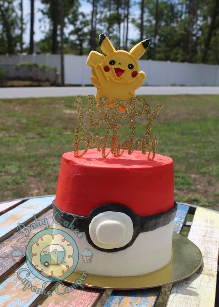 bccupcakecamper's tweet photo. Pokemon  cake and Pikachu  cookie... #cake #pokemon #cookies #pikachu #tattooedbaker  #bccupcakecamper #tattooedbaker #mycupcakerunnethover https://t.co/MizKIKAvF2