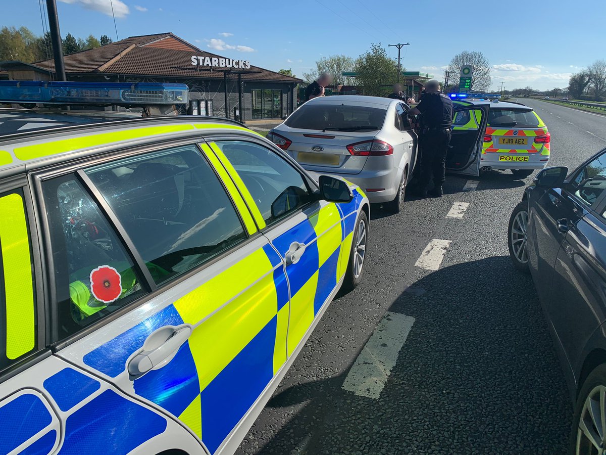 OscarRomeo1268's tweet photo. A nice spot by @ClevePol_Dogs of a vehicle heading our way on the #A19 I managed to get behind it and guide units in to safely stop the vehicle. Driver wanted for assault and TWOC of the vehicle by @syptweet #OpsSupport #OSU3 #PolicingWithoutBorders https://t.co/QGKM9oUZak