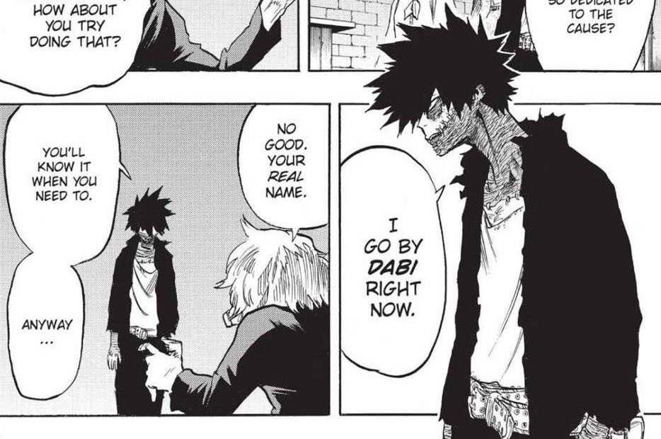 - they took hawks' name in order to become a hero, dabi started using dabi to become a villain