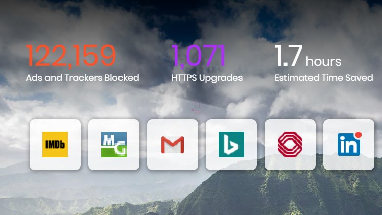 JTJimTaylor's tweet photo. @sam_feldman_ Been using Brave for quite a while.  It's good stuff and really blocks the unwanted shit. This is my homepage showing over 122k in blocked ads...really speeds things up. https://t.co/pOEwcWAvLP