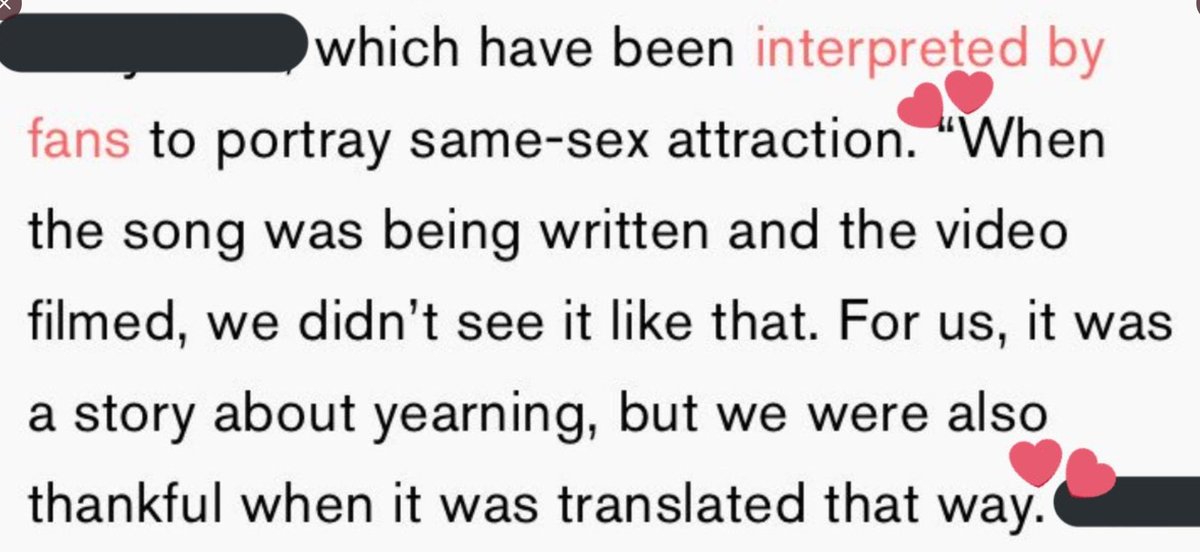 the interview where yves said thar shes glad that we intrepreted heart attack in a gay way