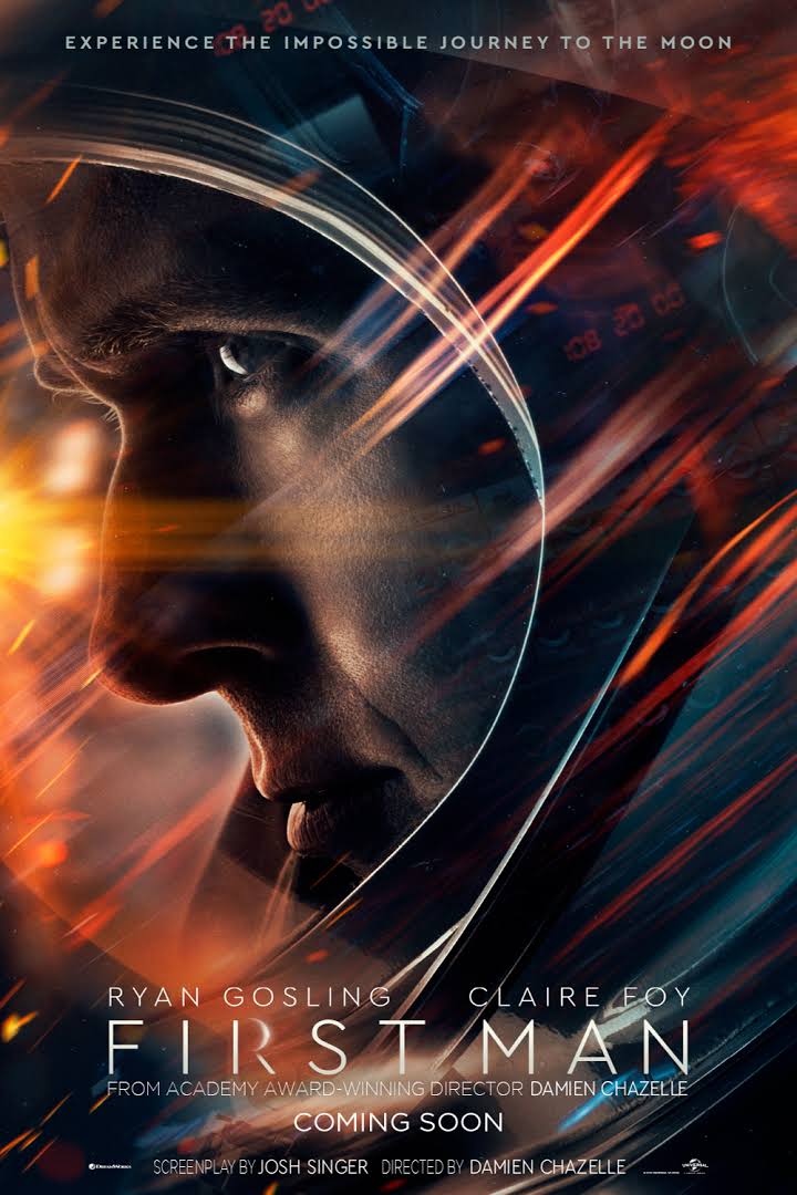  #FirstMan (2018) Visually stunning with great score and gorgeous cinematography. Ryan Gosling gives it his all and deliveres a flawless and effective performance and Claire Foy shine and is really great. The moon landing scene is perfect and some really moving moments.