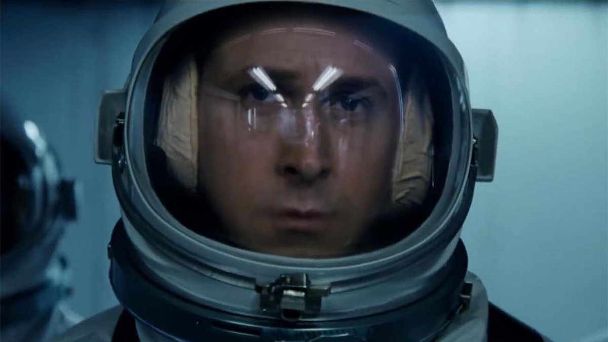  #FirstMan (2018) Visually stunning with great score and gorgeous cinematography. Ryan Gosling gives it his all and deliveres a flawless and effective performance and Claire Foy shine and is really great. The moon landing scene is perfect and some really moving moments.