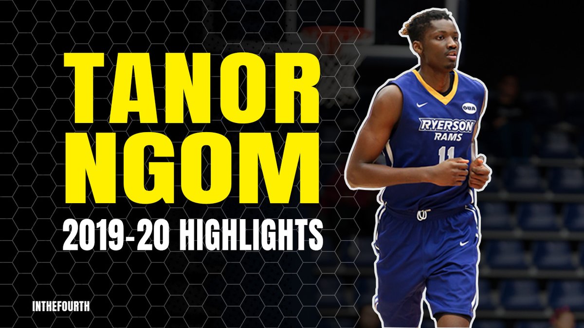 7'2" #NBADraft prospect Tanor Ngom had a breakout 3rd season w/ <a href="/RyersonRamsMBB/">Ryerson MBB</a> averaging 16.7 PPG, 11.5 RPG, + 1.9 BPG. He's a natural rim protector and rebounder, and uses his mobility/skill to score in different post situations.

His 2019-20 highlights:
youtube.com/watch?v=GID_3V…