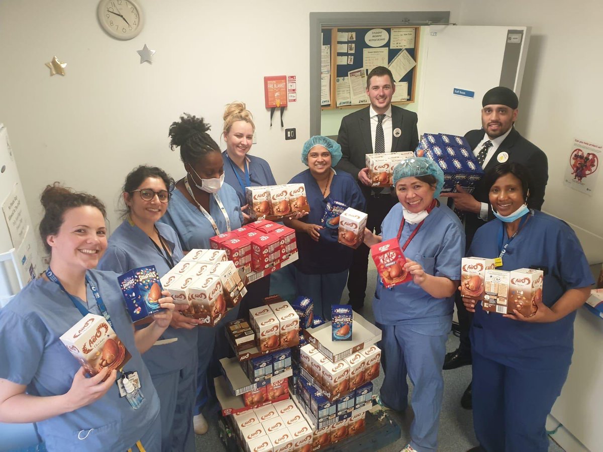 Jackyboy44's tweet photo. Massive thank you to @Tesco South London for generously preparing lunchboxes, easter eggs and aveno moisturiser for Croydon University Hospital! 
Harvey Chatwal 
@AlastairFrancis
@swfcphil
@clairefweir
@tj_hgt 
@adamsNa https://t.co/uKjVZkfjBW