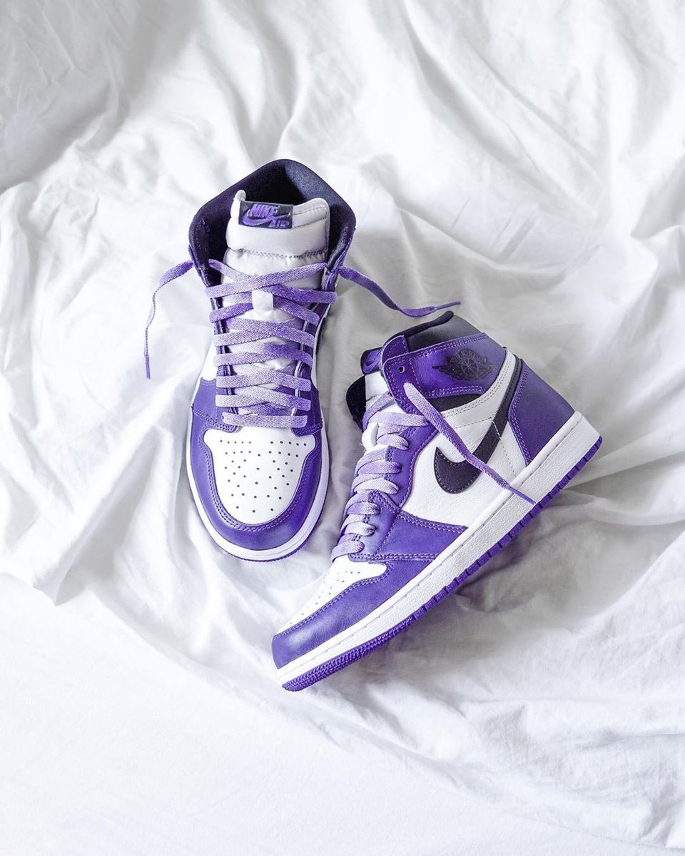 court purple jordan 1 with purple laces