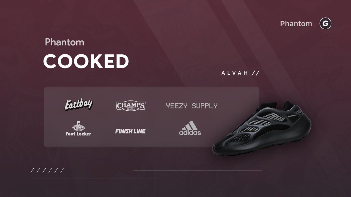 GhostAIO's tweet image. Phantom users were able to enjoy success on Adidas, Yeezy Supply, Finishline, and Footsites. With thousands of checkouts across the board. 👻 

To celebrate our consistency across so many sites let's give a random retweet &amp;amp; reply a Phantom Renewal Key. 📩