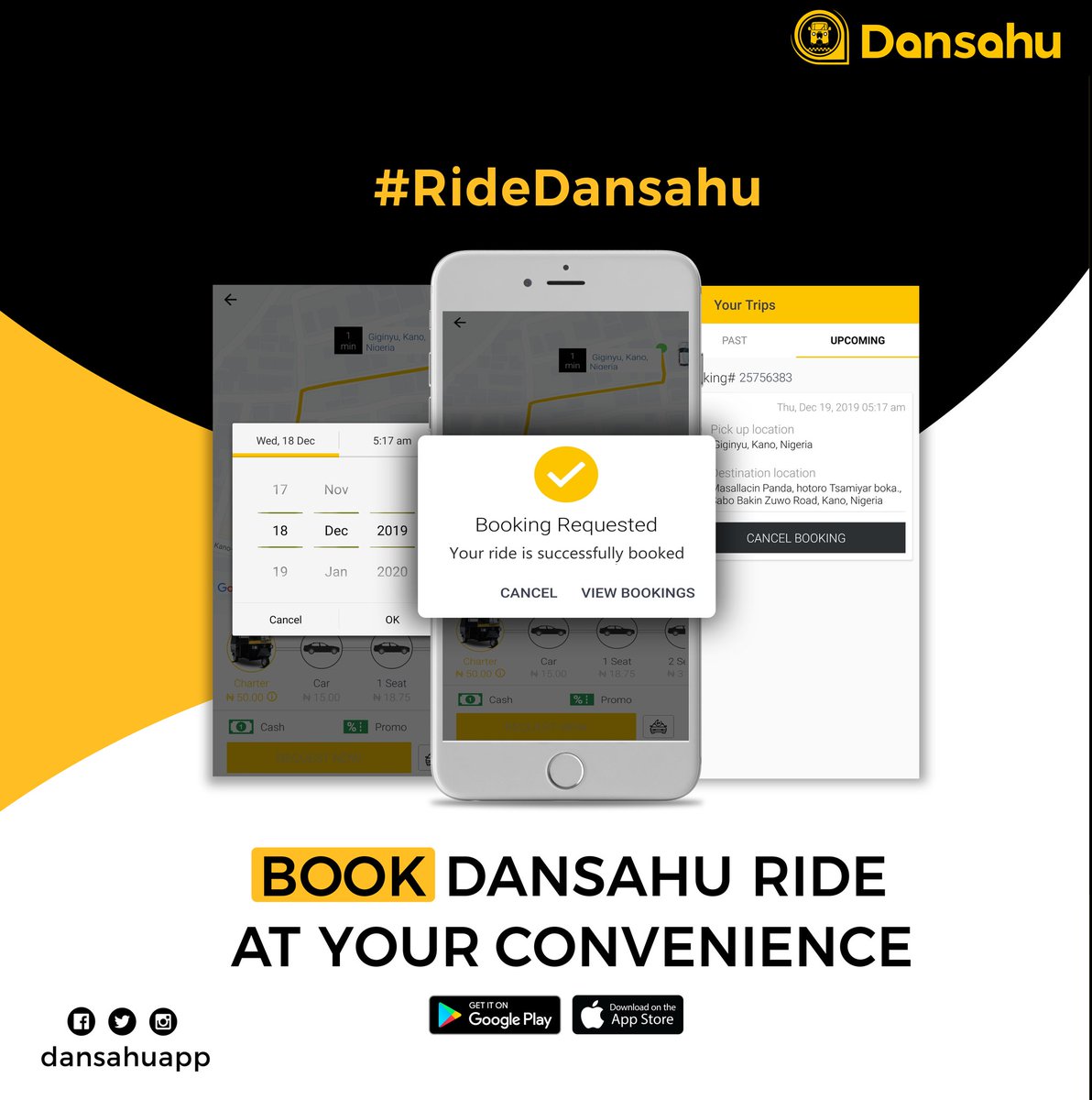 SkinnyBoi001_'s tweet photo. Book a ride when you want to start taking your bath and your ride would come as soon as you're done getting ready. Book a ride at your own convenient time, this is only possible with #DanSahu. Install the app today and enjoy more services. #RideDanSahu #RideWithDanSahu https://t.co/hl0opTalpK