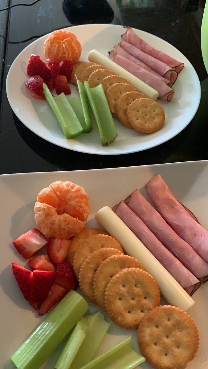 When you don’t want to cook the night before Easter...you make your kids charcuterie plates. 🙌🏻