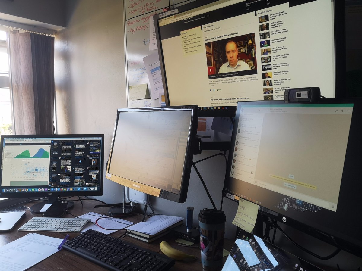 bailey9799's tweet photo. Not my planned Easter Saturday. Worked a very long day on comms for NPCC with other virtual colleagues. Great team work by #saturdayteam supporting the No 10 Press Conference and new DA campaign. https://t.co/zyP82TMW9H