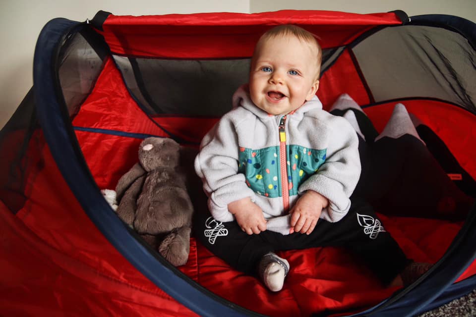 Albertaparks's tweet photo. #AbParksAmbassador Amanda McNally took her little one camping in their living room – what a great idea! Has anyone else tried indoor camping? We’d love to see your pics in the comments below. https://t.co/SiFP3Nbkhz