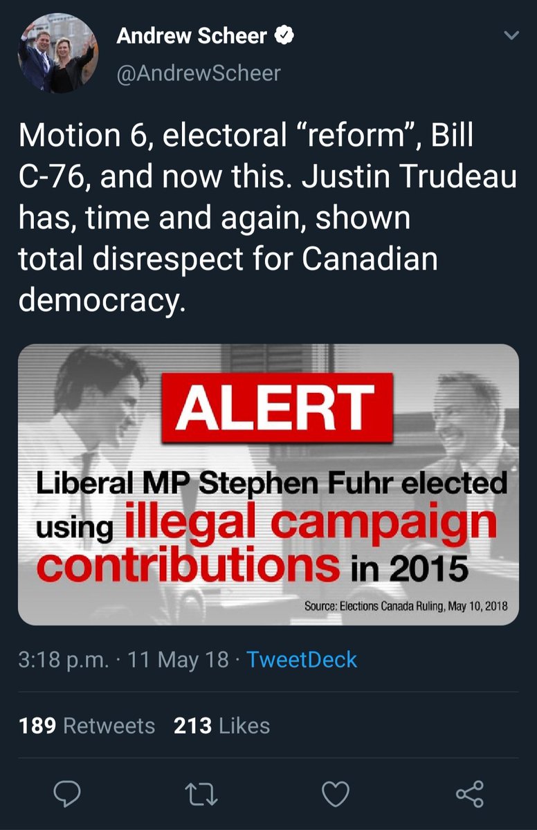 9) There was surprisingly little opposition voiced by the Conservatives considering the fact that Bill C-76 essentially undid much of the reforming that Harper's government brought in not long before. Their act required stricter measures surrounding acceptable ID when voting.