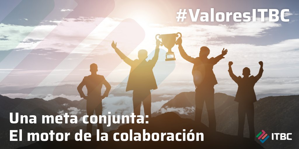 itbc_group's tweet photo. Una meta conjunta, el intercambio de ideas, y la participación equitativa son tres puntos que fomentamos en ITBC para lograr la colaboración del equipo, porque crea sinergias y la superación de las expectativas.
#ITBCGroup #tecnología #tecnology https://t.co/gVY5rjwyLD