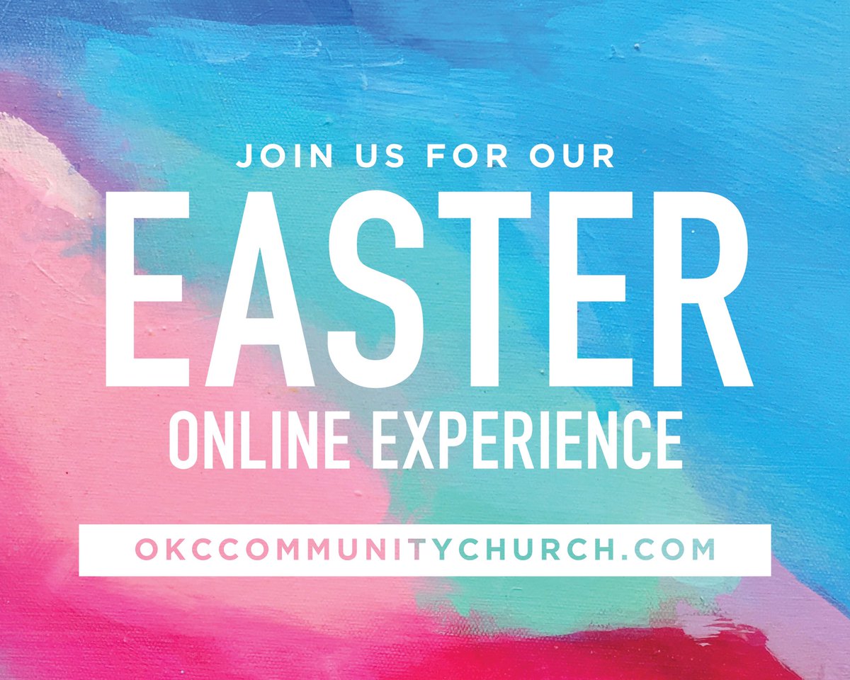 Our Easter Online Experience will be available on our website starting Sunday at 9am but you can engage with the 5 step experience whenever is convenient for you. Click the link below for more info!

okccommunitychurch.com/weekly-worship…