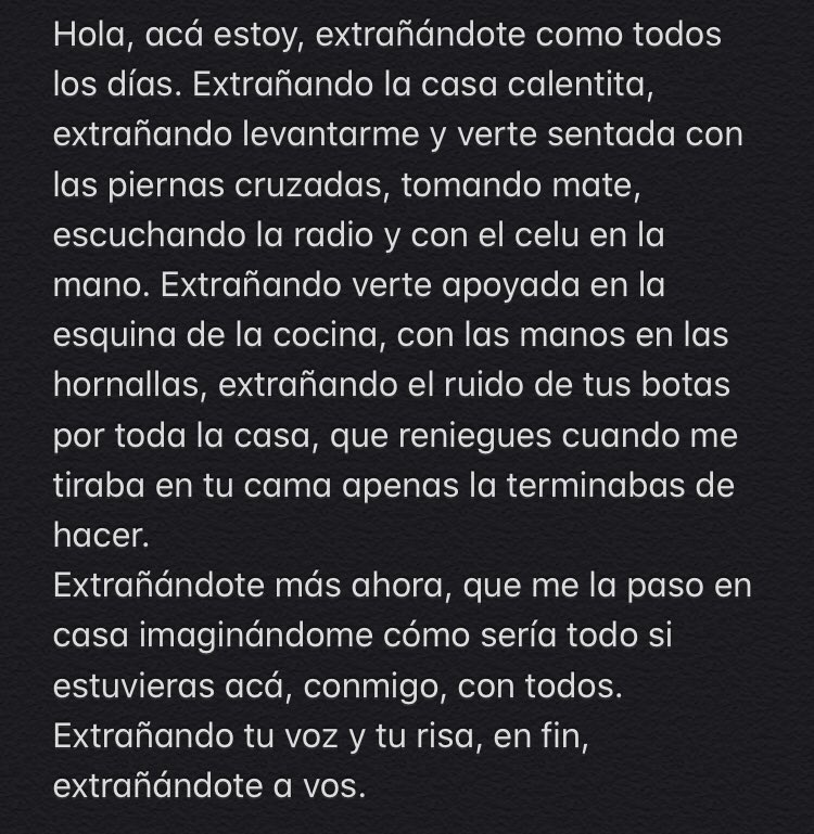 MTognolini's tweet photo. Extrañándote a vos. https://t.co/DsqTIsD2EP