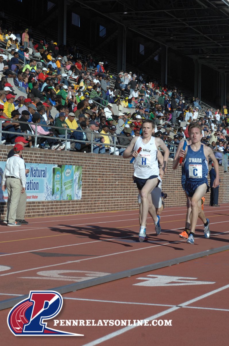 The 3rd lap of the mile is where races are won. Don’t go crazy, but put yourself in position to kick. Heading into the bell, I go stride for stride with my friendly rival Dan Savage. It’s party time.