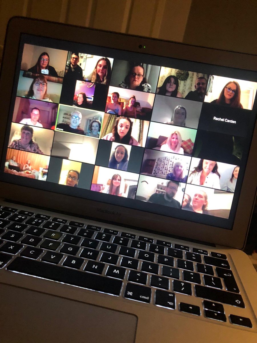 MrsKellyx's tweet photo. Celebrating our Easter weekend with our colleagues raising money for our heroes on the front line. Just as the children miss eachother, staff are missing the team work too. So we grouped together for a virtual quiz and donated to our local hospitals. Thank you team Smithdown 💙 https://t.co/mepIRx5KX5