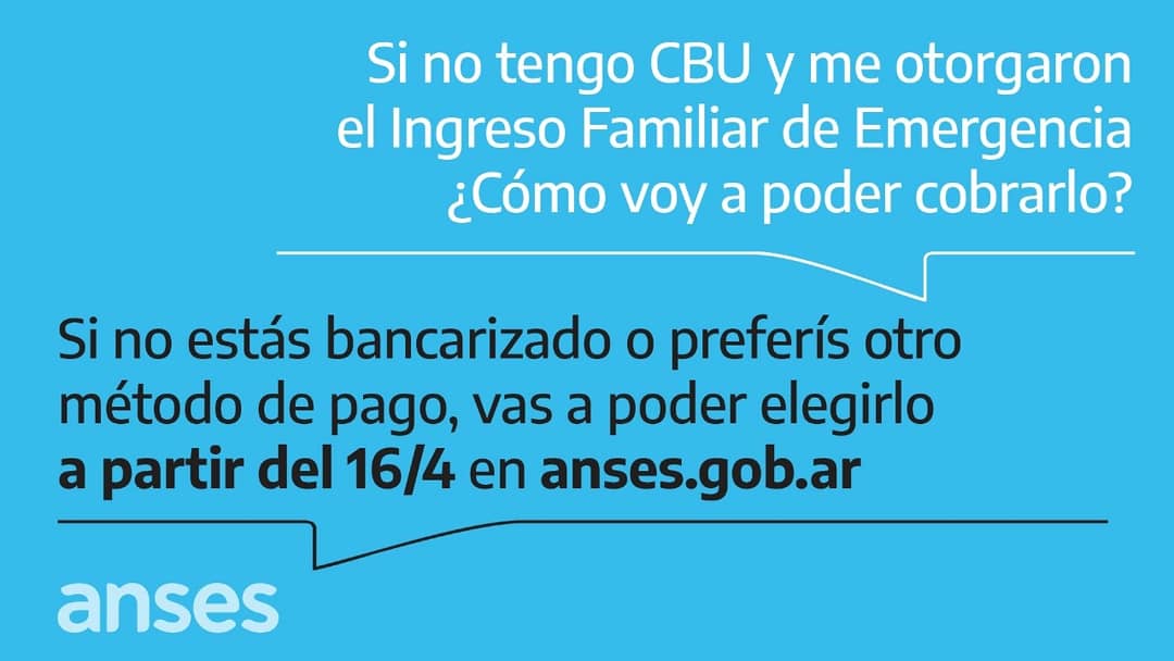 gdtoledano's tweet photo. Los pagos del IFE comenzarán el martes 21 de Abril para quiénes tienen CBU y el lunes 4 de Mayo para los que no tienen cuentas bancarias. https://t.co/MpvM7MGLbm