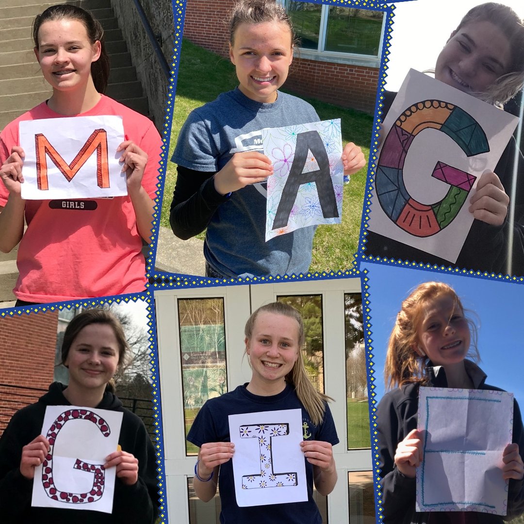 MVGTF1's tweet photo. You inspired us @moving4maggie on a scavenger activity yesterday and to be our best even when things aren't the best.  The pictures below were the end result.  Thanks for the bands and kudos to @annie_leopold for initiating the idea. #M4M https://t.co/vvSNZTNt0a