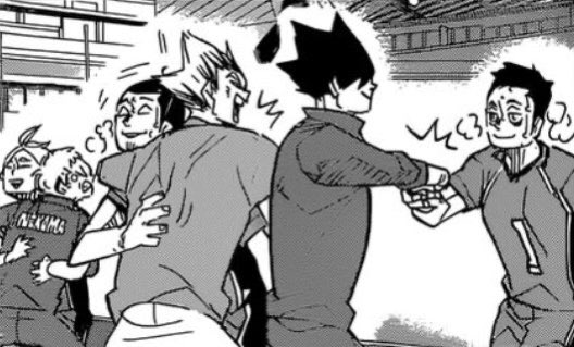 Kuroo always cheer up on other teams even if they are rivals he always maintains a good relationship with them.