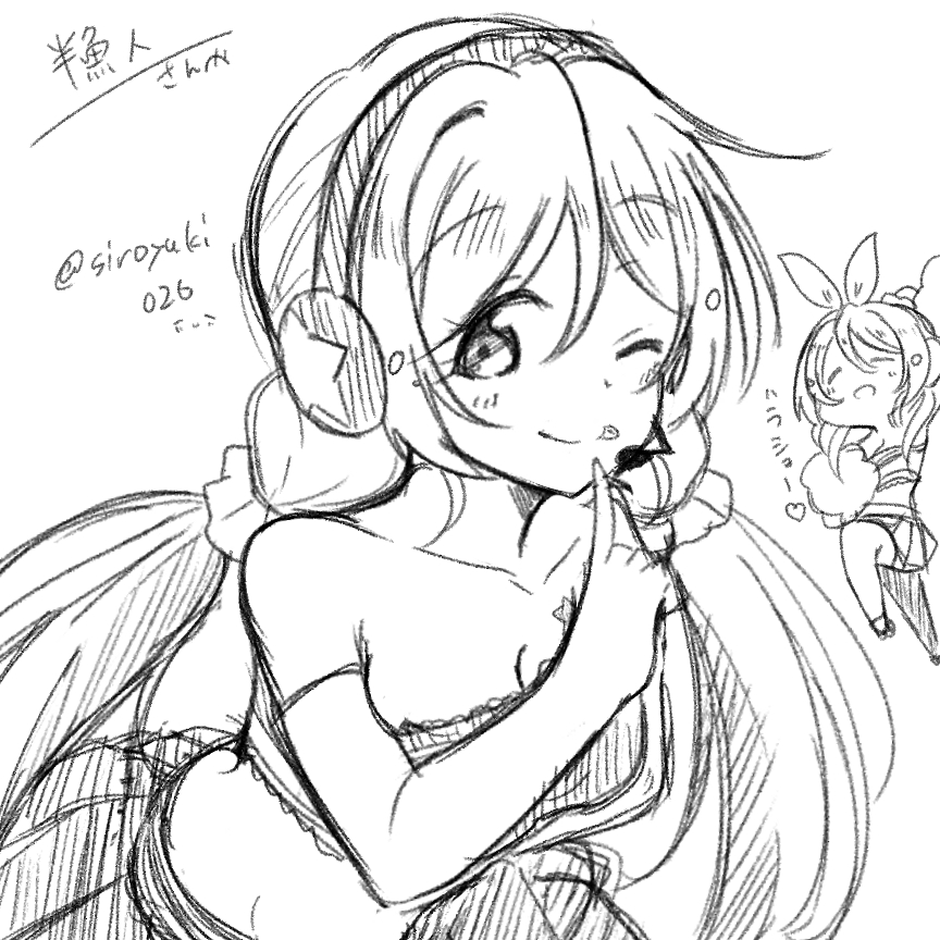 @masazoubr9 
rtありがとうございます…雑ですが…_(:3 」∠)_
あと、えりちかの頭飾りは個人的趣味です( 
