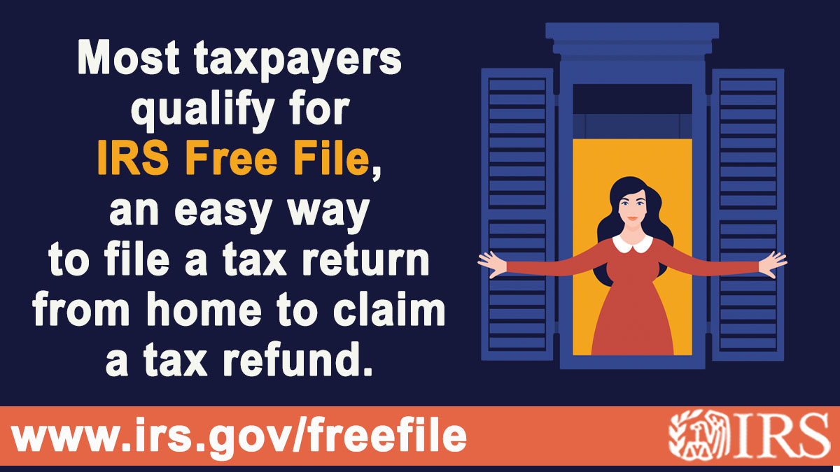 IRSnews's tweet photo. #IRS reminder: Free tax preparation options remain available to taxpayers practicing #SocialIsolation. If you are due a refund, check #IRSFreeFile now: https://t.co/3byJqk9fiF https://t.co/KDt58qdkVj