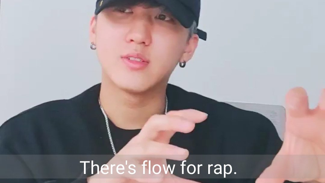 1. FLOW↬ there's melody for the song and flow for rap└ it's like a melody for rap part, rap part without lyrics.