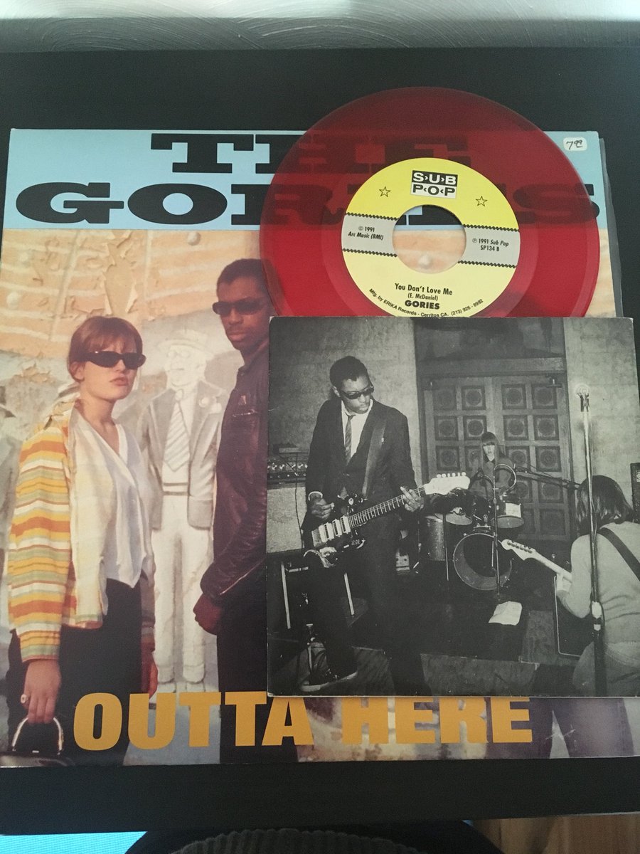  @floydloverboy The Gories - Outta Here + Sub POP singles collection red 45 cover of Spinal Tap’s Gimme Some Money