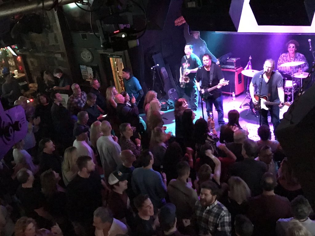BIGRoaDLLC's tweet photo. Glenn Stuart and his legendary B Street Band packed BIG RoaD’s Winter Bash 2020 to honor Clarence Clemons.  We’re very  sorry to hear that Glenn is suffering from cancer and wish him our most sincere best through this challenge. https://t.co/1Hutv9ntjn