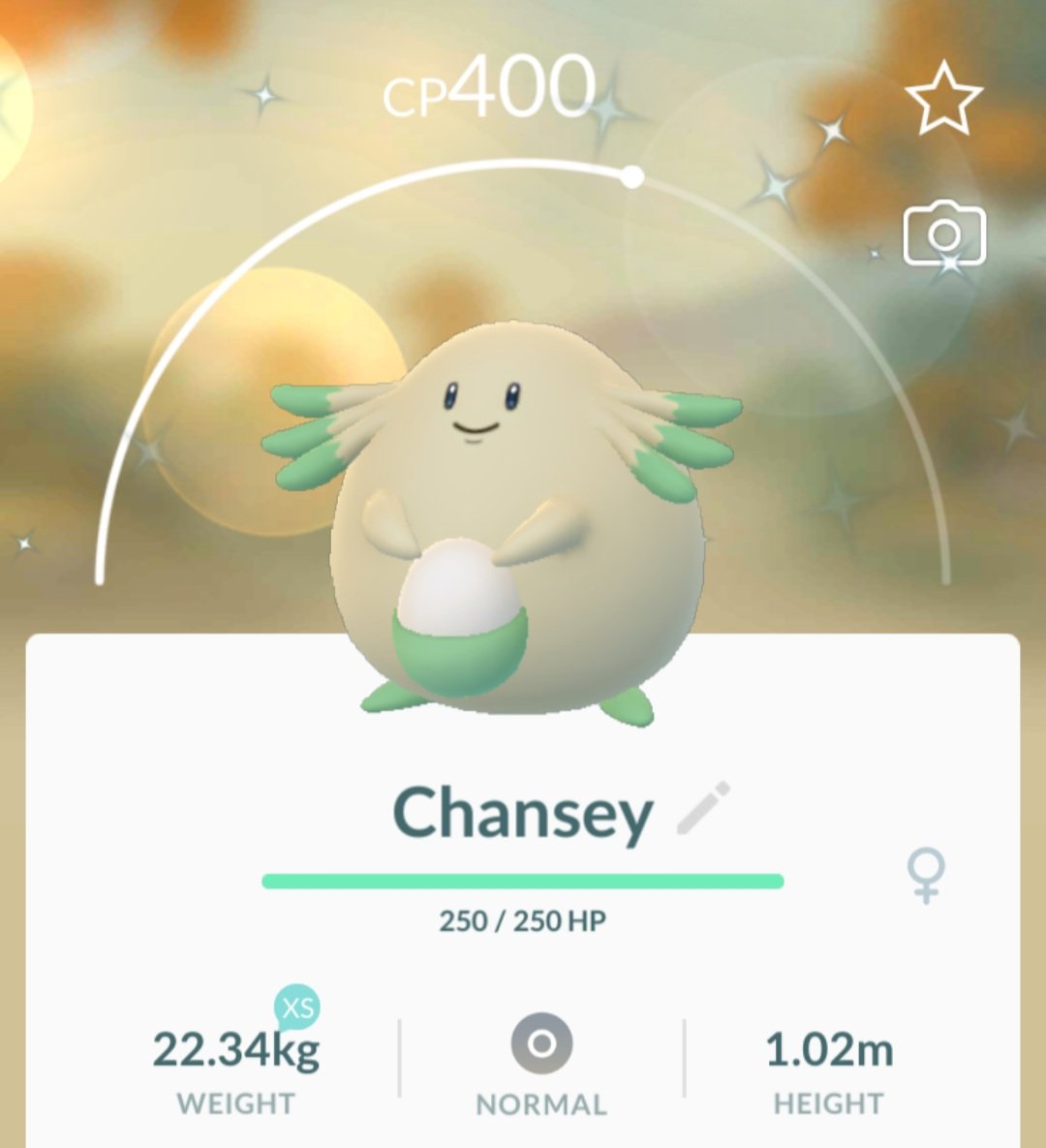 HippieNotHere's tweet photo. Loving the current #springtimeevent!! @PokemonGoApp #ShinyChansey #ShinyPokemon #PokemonGO #TeamInstinct https://t.co/ZFZ0vApldi