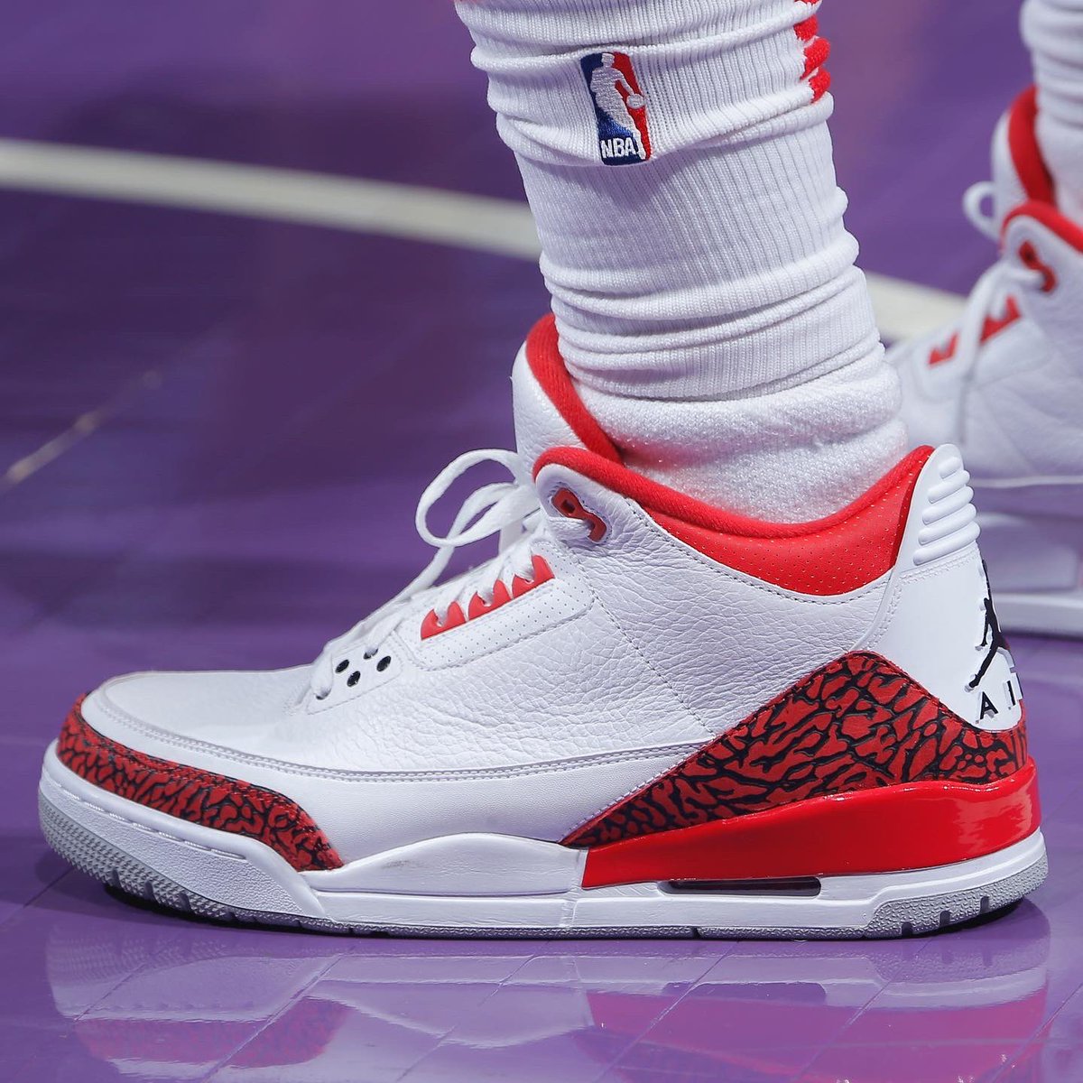 jordan 3 red elephant print