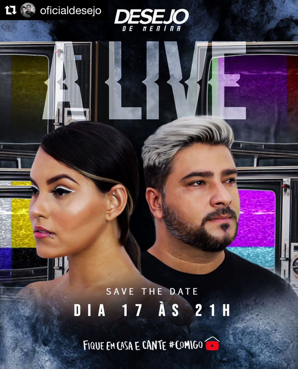 Voces pediram e nós atendemos!! E é isso! Se prepara que vai ser A LIVE mais romântica do Brasil! Se programa aí pra esse AUGE!! 💥💥👊🏽

#alive #fiqueemcasacomigo #youtube #dm #live #desejodemenina #fiqueemcasa <a href="/yaratche/">Yara Tche</a> <a href="/aledesejo/">Alessandro Costa</a> @oficialdesejo