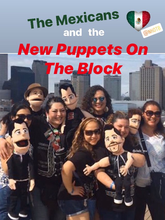 chelo_mx's tweet photo. The MEXICANS and the New PUPPETS on the Block !!! 🇲🇽 @NKOTB @JonathanRKnight @DonnieWahlberg @dannywood @joeymcintyre @jordanknight // @olvidokw @_isaabell18 @sholpolar @lopezval13 @aurixx21 @chelo_mx https://t.co/vpTfpqx7e0