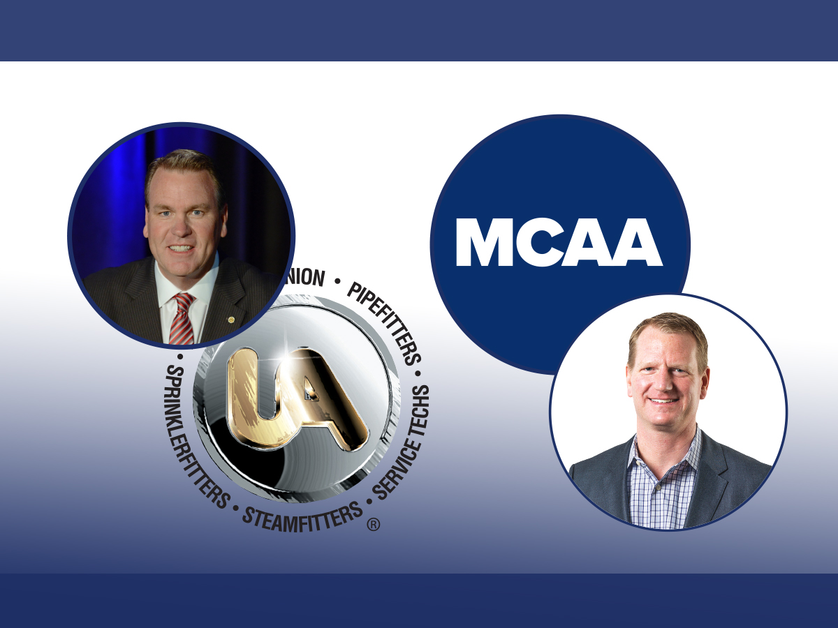 MCAA News (@mcaanews) on Twitter photo Watch a video message from UA General President Mark McManus and MCAA President Brian Helm on working together to address COVID-19 labor-management issues!
<a href="/MSCA_Service/">MSCA Connect</a> <a href="/NCPWBWelding/">NCPWBWelding</a> <a href="/PCA_Plumbing/">PCAPlumbing</a> <a href="/mcaajrgf/">John R. Gentille Foundation</a> <a href="/mcaagr8futures/">MCAAGreatFutures</a> @MCAAGeek <a href="/UAPipeTrades/">United Association</a>
ow.ly/s7HD50zbN50 Watch a video message from UA General President Mark McManus and MCAA President Brian Helm on working together to address COVID-19 labor-management issues!
<a href="/MSCA_Service/">MSCA Connect</a> <a href="/NCPWBWelding/">NCPWBWelding</a> <a href="/PCA_Plumbing/">PCAPlumbing</a> <a href="/mcaajrgf/">John R. Gentille Foundation</a> <a href="/mcaagr8futures/">MCAAGreatFutures</a> @MCAAGeek <a href="/UAPipeTrades/">United Association</a>
ow.ly/s7HD50zbN50