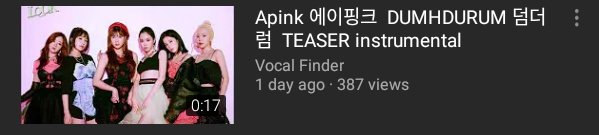 thread of pandas sucking the life out of the 20-32 seconds teasers apink has released so far on youtube;