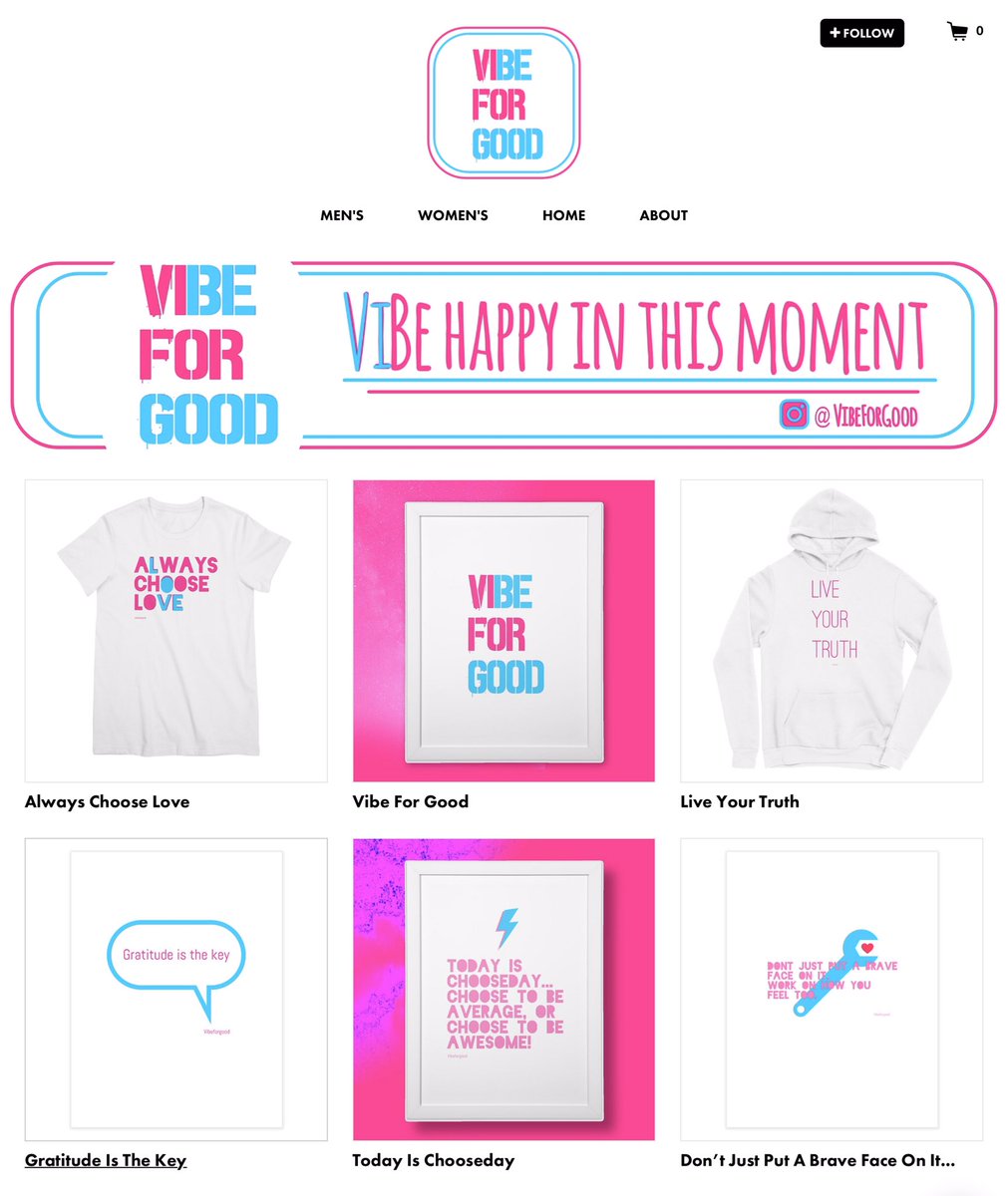 15% Off all merchandise right now! 10% of profits will be donated to <a href="/Friends_Intl/">FriendsInternational</a> . Check us out at vibeforgood.threadless.com #GoodVibes #PositiveVibes #SaturdayVibes #LockdownHouseParty