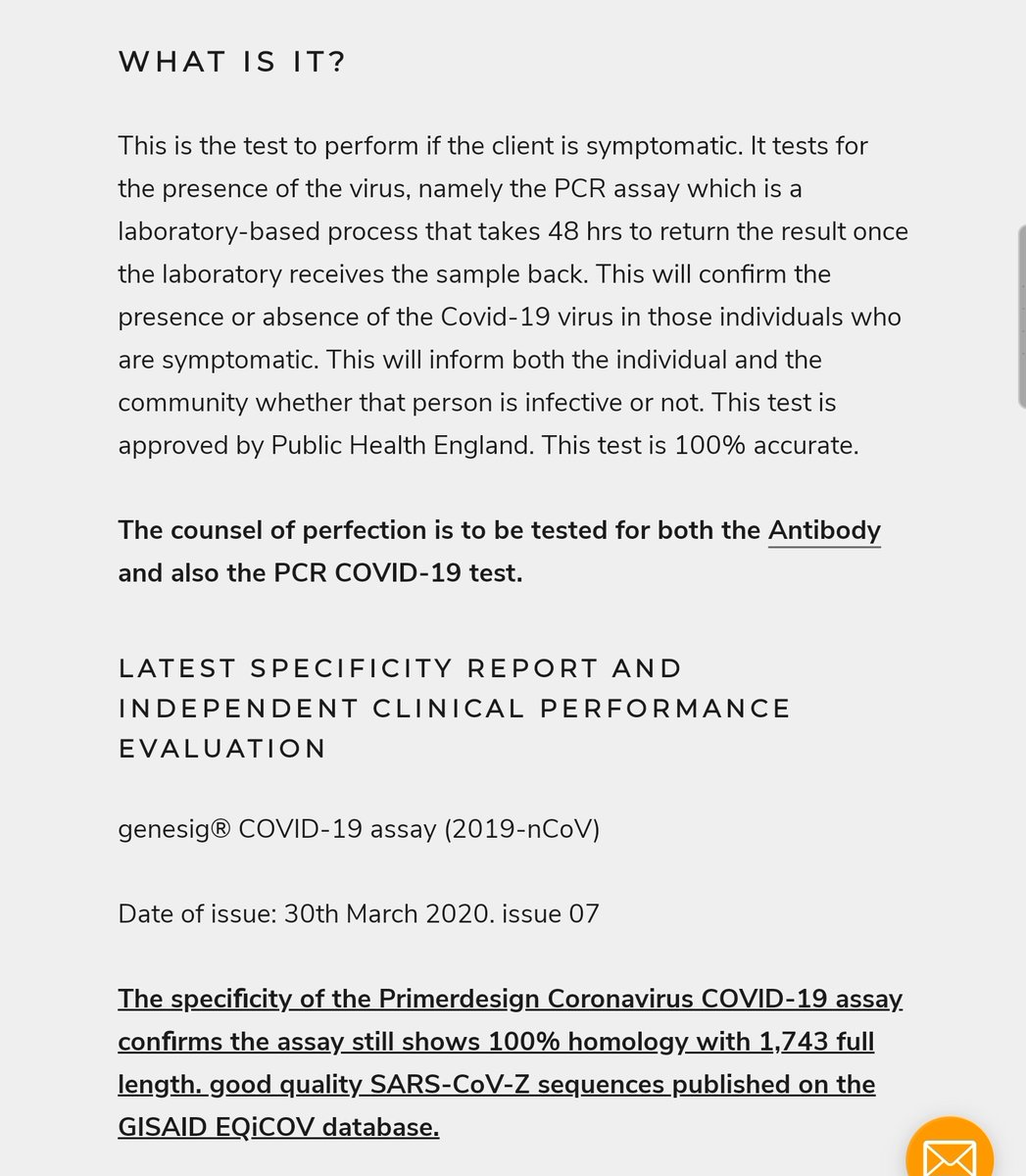 I have found 2 examples of tests available to order online, privately, not via the NHS. This one claims to be 100% accurate, is PCR and is £400 including delivery. That’s a lot of money!  https://privateharleystreetclinic.com/products/covid-19-test 11/n