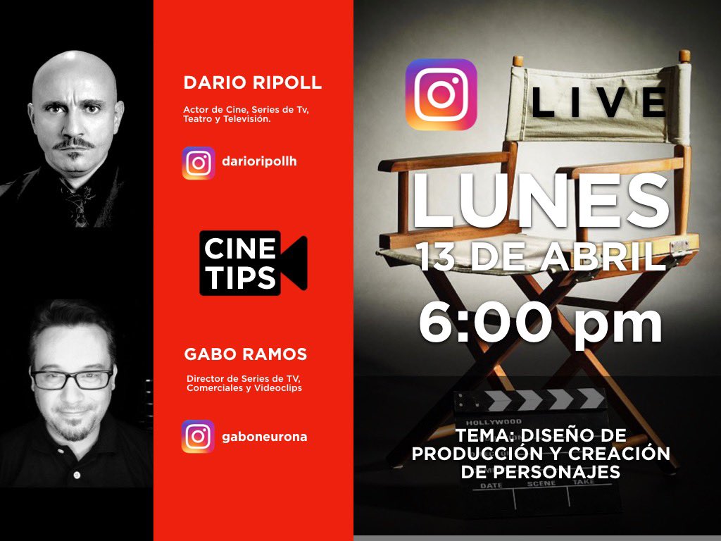 darioripoll's tweet photo. El próximo lunes es día de #cinetips por si gustan acompañarnos @gaboneurona #QuedateEnCasa 🙏 https://t.co/UnJoddNTBN