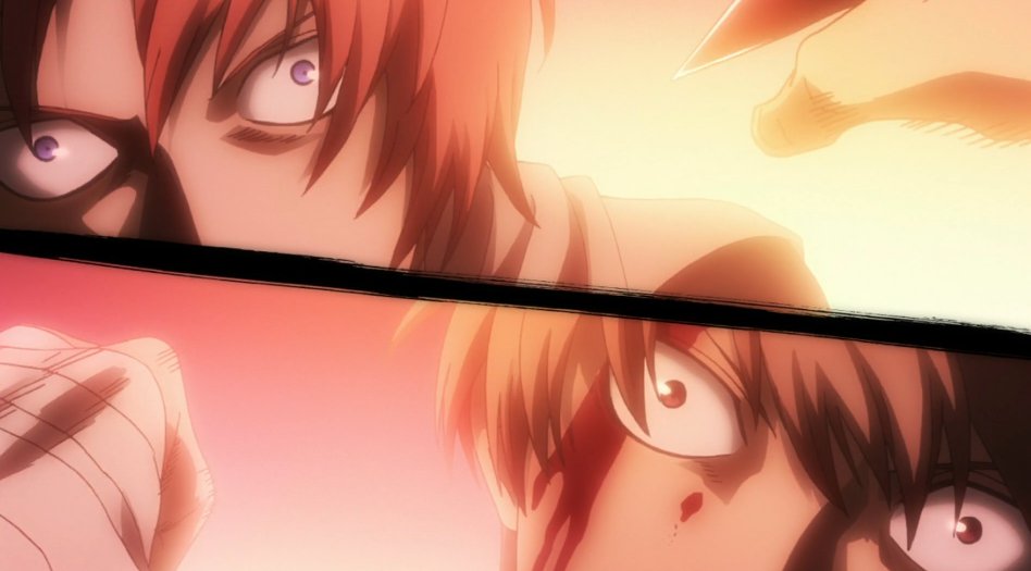 The action is phenomenal. It& #39;s gripping, brutal, with extremely high stakes felt throughout. They really went all-in to add weight (physical and emotional) to each strike and blow. Kamui vs Okita is short but heart-pounding, along with other side fights, which showed off teamwork