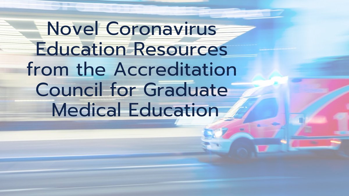 The <a href="/ACCME/">peter gerard moved</a> has compiled as list of "Novel Coronavirus Education Resources" for healthcare providers. 

#HMICommunity #COVID19 #MedEd #HPE @GLBDallaghan <a href="/GeraudP/">Geraud Plantegenest</a> <a href="/G2Disrupt/">Gigi Liu</a> <a href="/b_heather91/">Heather Braund, PhD, OCT</a> <a href="/HollyGoodMD/">Holly Gooding</a> <a href="/hollyby/">Holly Yang, MD</a> <a href="/endocrine_witch/">Iris Thiele Isip Tan MD, MSc</a> <a href="/IvryZaguryOrly/">Ivry Zagury-Orly, MD, MMSc</a>

bit.ly/3bmZEwj