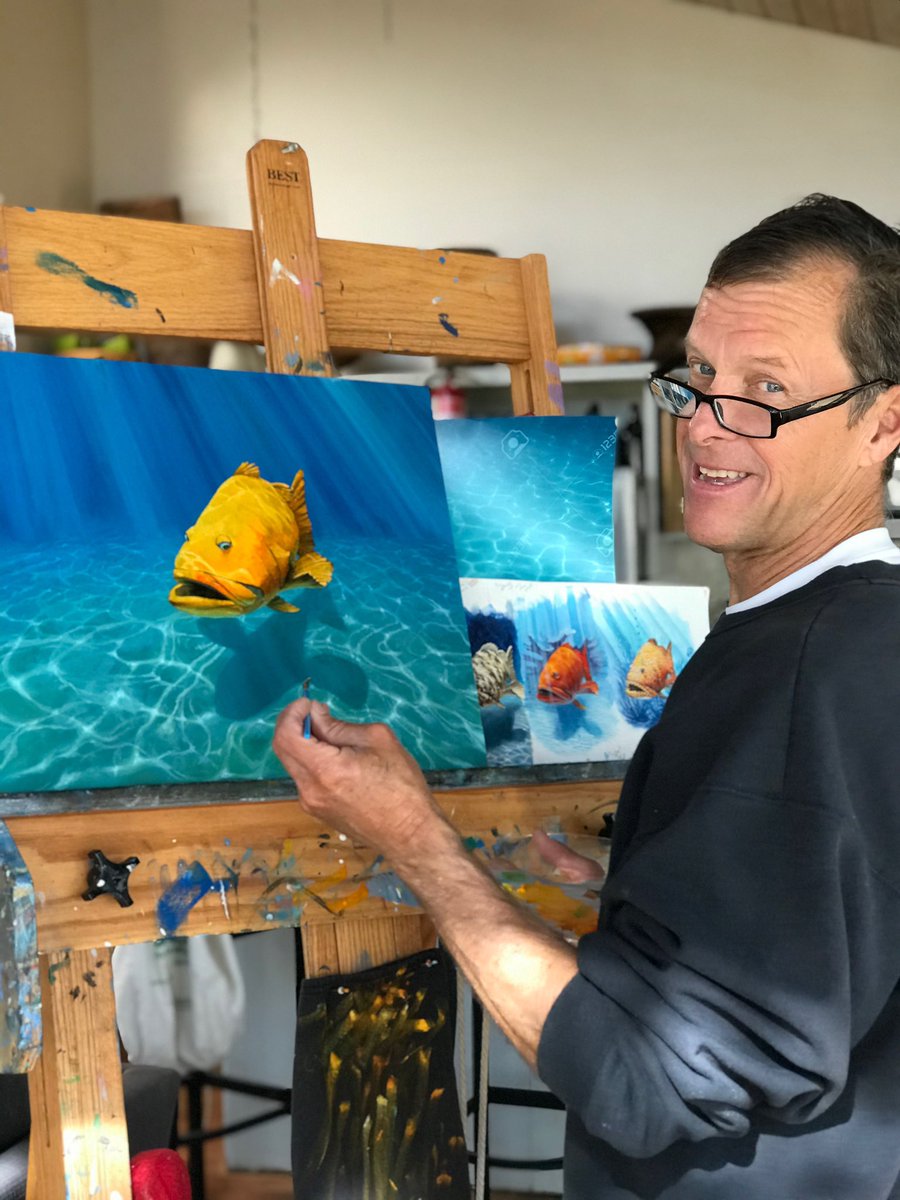 BallastPoint's tweet photo. What's Paul Elder up to during quarantine? New artwork must mean new beer... https://t.co/oITuc68eUA