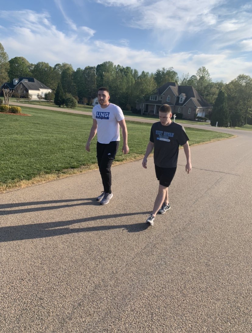 mauldin24's tweet photo. Representing @UNGMBB for the #NigelsVirtualWalk! https://t.co/rvRJYbyEDo