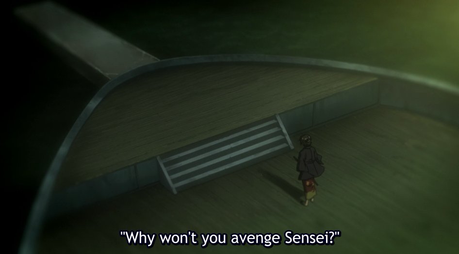 During their fight, Takasugi shows himself to be someone who is very broken - as feelings of guilt, anger, despair, are all captured into every hit he deals. His depth and his feelings are too layered to get into now, but through these episodes becomes a highly sympathetic antag.